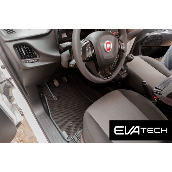 

Коврики в салон EVAtech для Fiat Doblo 2 поколение (14-...) EVA полимерные серые