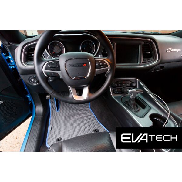 

Коврики в салон EVAtech для Dodge Challenger, 3 поколение, купе EVA полимерные серые