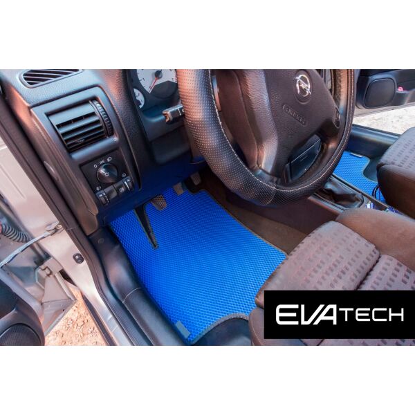 

Коврики в салон EVAtech для Opel Astra G (универсал) для МКПП EVA полимерные синие