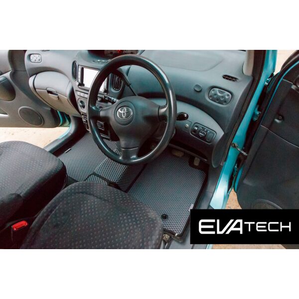 

Коврики в салон EVAtech для Toyota Funcargo, 1 поколение, XP20 EVA полимерные серые
