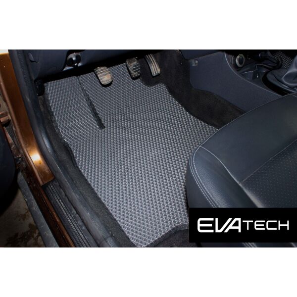 

Коврики в салон EVAtech для Renault Duster, 1 поколение дорестайл (10-15) EVA полимерные серые