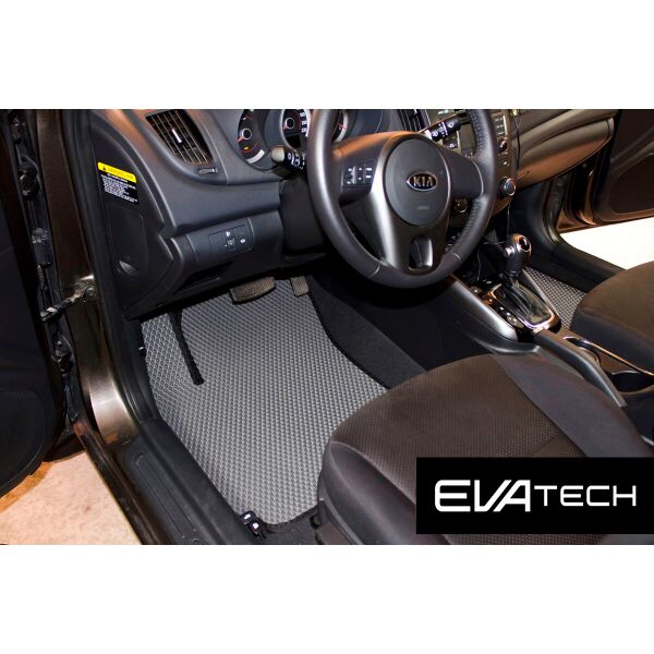 

Коврики в салон EVAtech для Kia Cerato, 2 поколение, TD (08-13) EVA полимерные серые