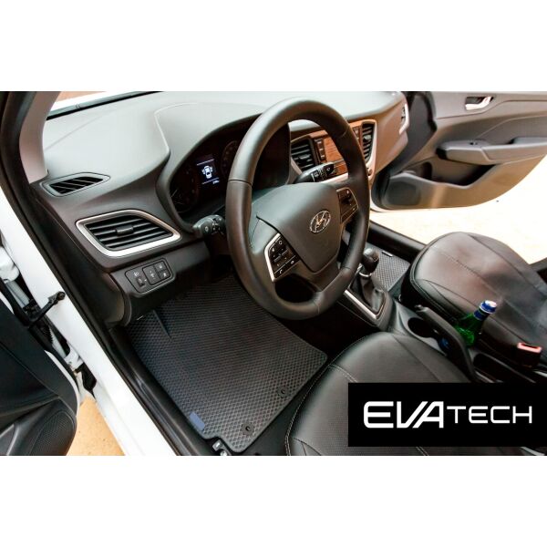 

Коврики в салон EVAtech для Hyundai Solaris, II поколение, (17-…) EVA полимерные серые