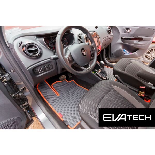 

Коврики в салон EVAtech для Renault Kaptur, 1 поколение EVA полимерные серые