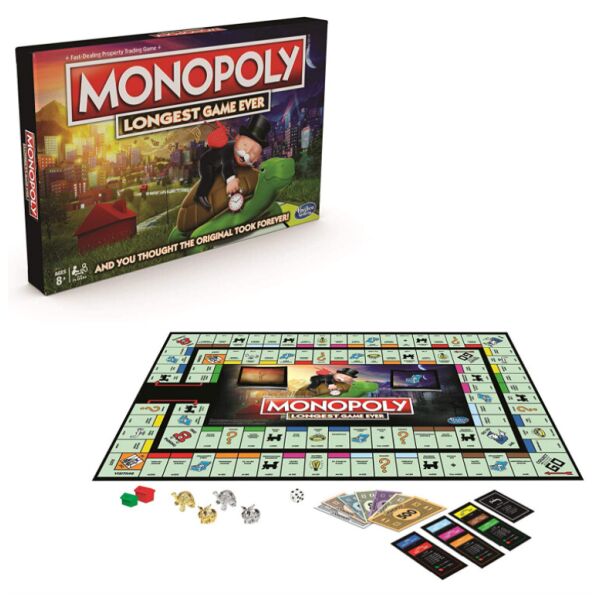 

Настольная Игра Монополия 2 Круга Поля на Английском Языке Monopoly Longest Game Ever Hasbro E8915