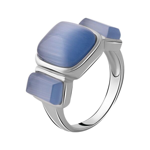 

Серебряное кольцо GS с кошачьим глазом (2054498) 18 размер