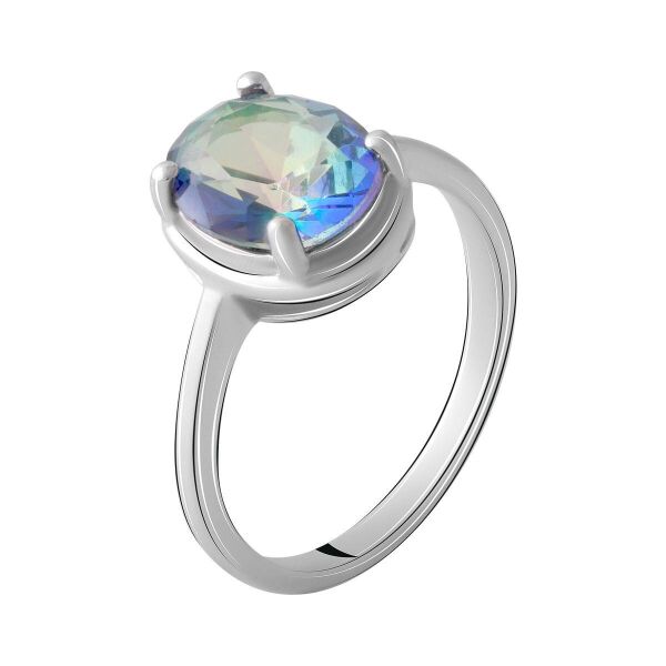 

Серебряное кольцо GS с мистик топазом (2067177) 17.5 размер