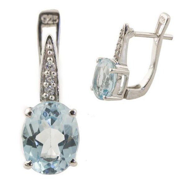 

Серебряные серьги GS с натуральным топазом 3.063ct (0517223)