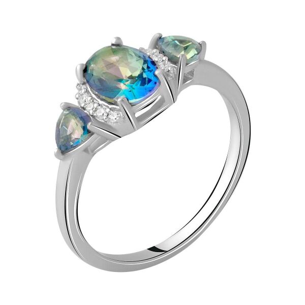 

Серебряное кольцо GS с мистик топазом 0.913ct (2058434) 17.5 размер