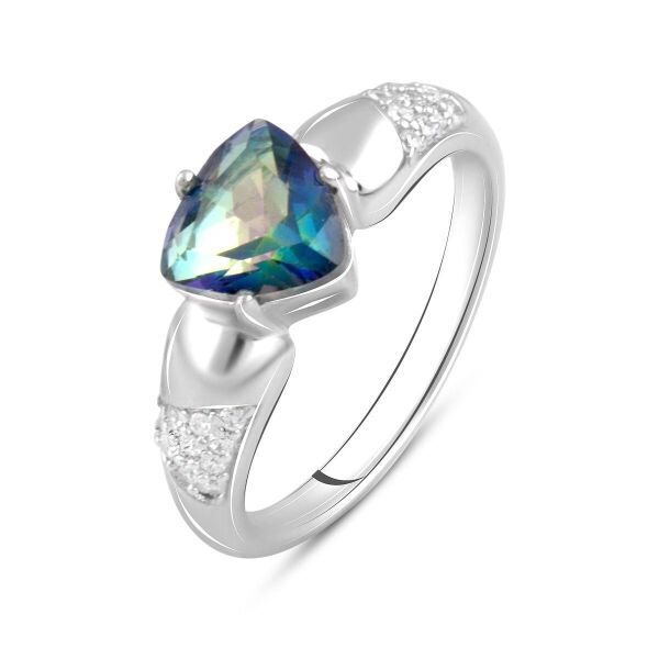 

Серебряное кольцо GS с мистик топазом 0.913ct (2100058) 18 размер 3.49, 18.5