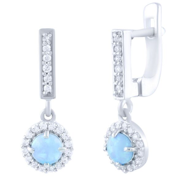 

Серебряные серьги GS с опалом 0.408ct (1879047)