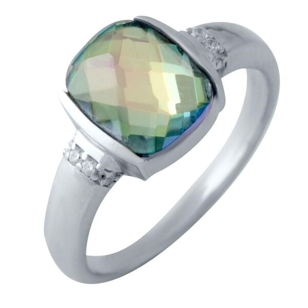 

Серебряное кольцо GS с мистик топазом 2.197ct (2016953) 18.5 размер