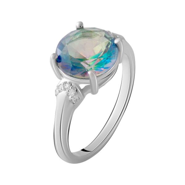 

Серебряное кольцо GS с мистик топазом 2.86ct (2068006) 17.5 размер