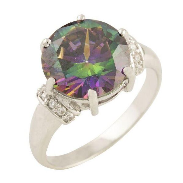 

Серебряное кольцо GS с мистик топазом 4.113ct (1457054) 18 размер