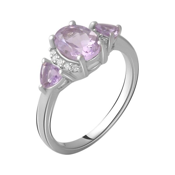 

Серебряное кольцо GS с натуральным аметистом 1.05ct (2060550) 18 размер