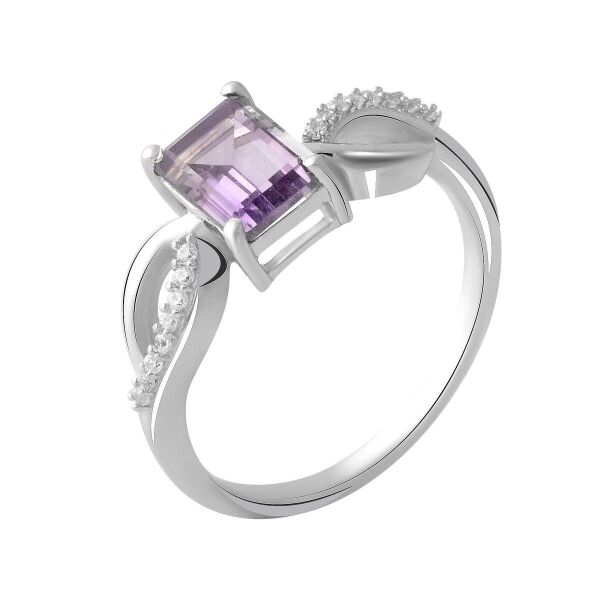 

Серебряное кольцо GS с натуральным аметистом 1.43ct (2048916) 17.5 размер