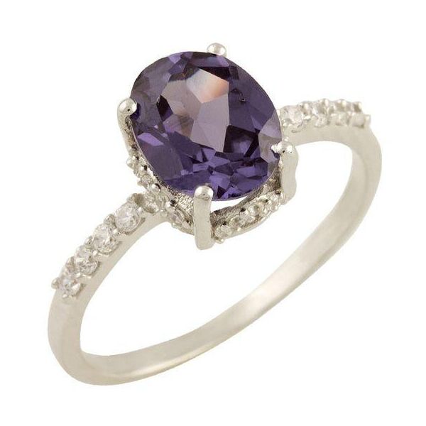 

Серебряное кольцо GS с натуральным аметистом 2.317ct (0866123) 18 размер