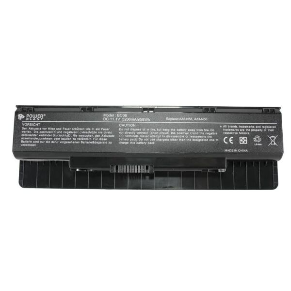 

АКБ PowerPlant для ноутбука Asus N46 (A32-N56) 11.1V 5200mAh (NB00000233)