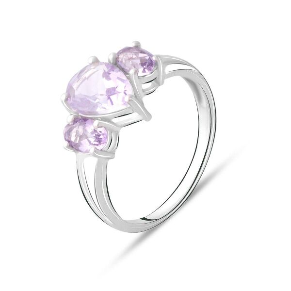 

Серебряное кольцо GS с натуральным аметистом 2.4ct (2072577) 18.5 размер