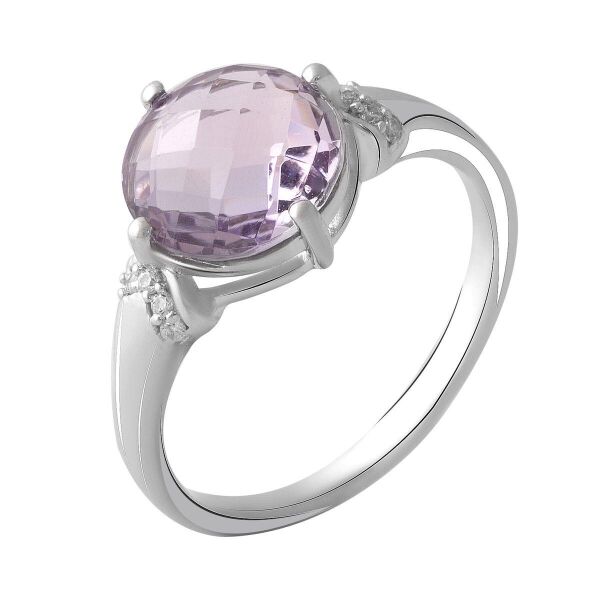 

Серебряное кольцо GS с натуральным аметистом 3.16ct (2048619) 17 размер