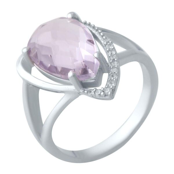 

Серебряное кольцо GS с натуральным аметистом 4.12ct (2020684) 18.5 размер