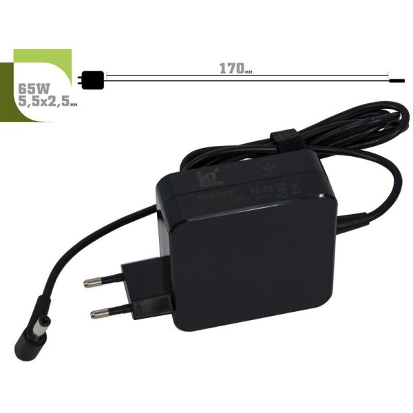 

Блок питания 1StCharger для ноутбука Acer, Asus 19V 65W 3.42A 5.5х2.5мм Wall Mount (WM1ST19V65W5525)