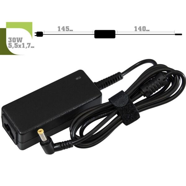 

Блок питания 1StCharger для ноутбука Dell 19V 30W 1.58A 5.5х1.7мм + каб.пит. (AC1STDE30WC)