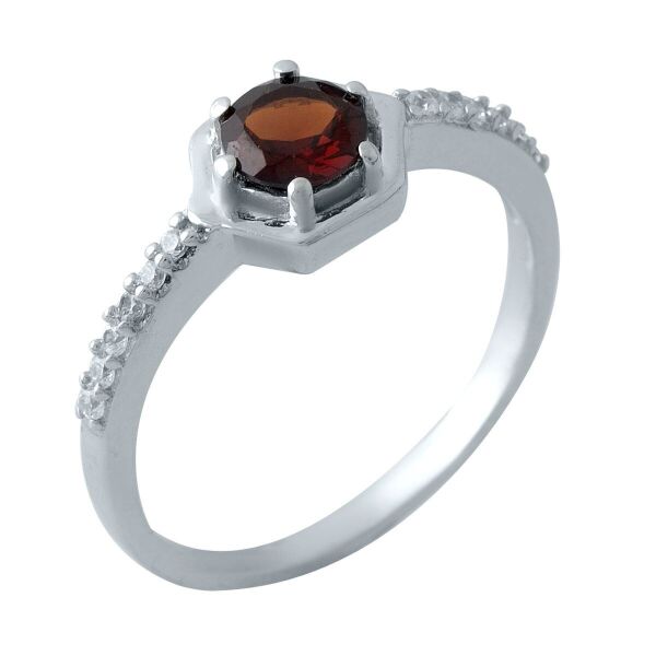

Серебряное кольцо GS с натуральным гранатом 0.625ct (1971185) 17 размер