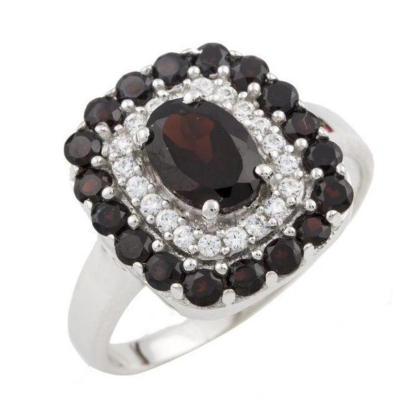 

Серебряное кольцо GS с натуральным гранатом 0.825ct (0477565) 18.5 размер