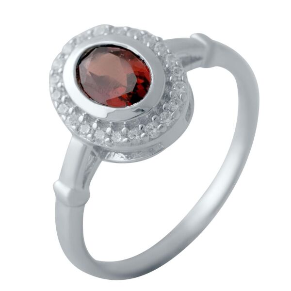 

Серебряное кольцо GS с натуральным гранатом 1.255ct (1512814) 16.5 размер
