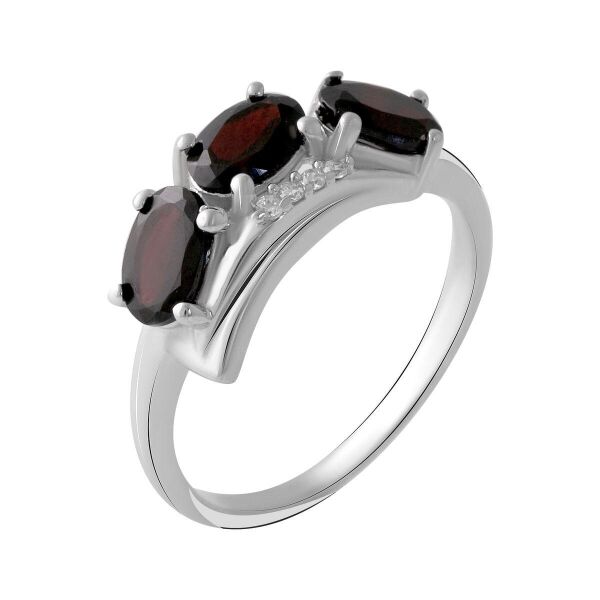 

Серебряное кольцо GS с натуральным гранатом 1.53ct (2050544) 18.5 размер