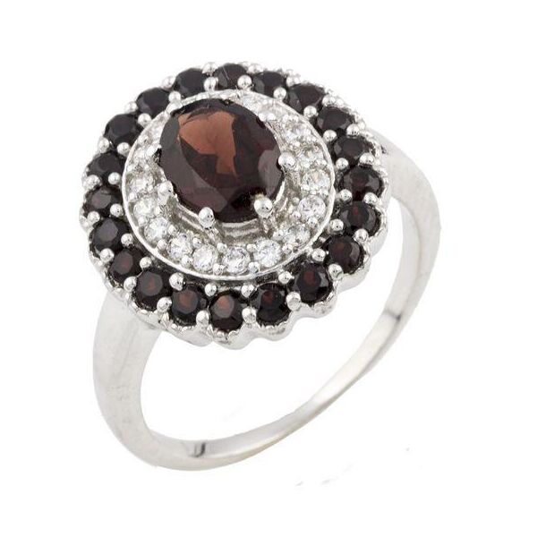 

Серебряное кольцо GS с натуральным гранатом 2.89ct (0477633) 17.5 размер