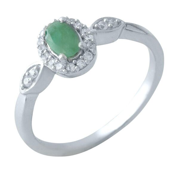 

Серебряное кольцо GS с натуральным изумрудом 0.4ct (1971932) 17 размер