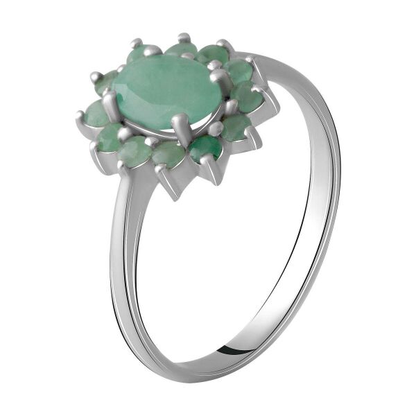 

Серебряное кольцо GS с натуральным изумрудом 0.617ct (1964804) 17.5 размер