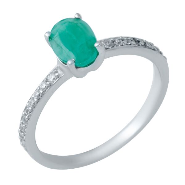 

Серебряное кольцо GS с натуральным изумрудом 0.715ct (1940556) 17 размер