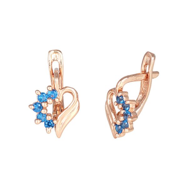 

Серебряные серьги позолоченные с фианитом С3ФЛТ/014