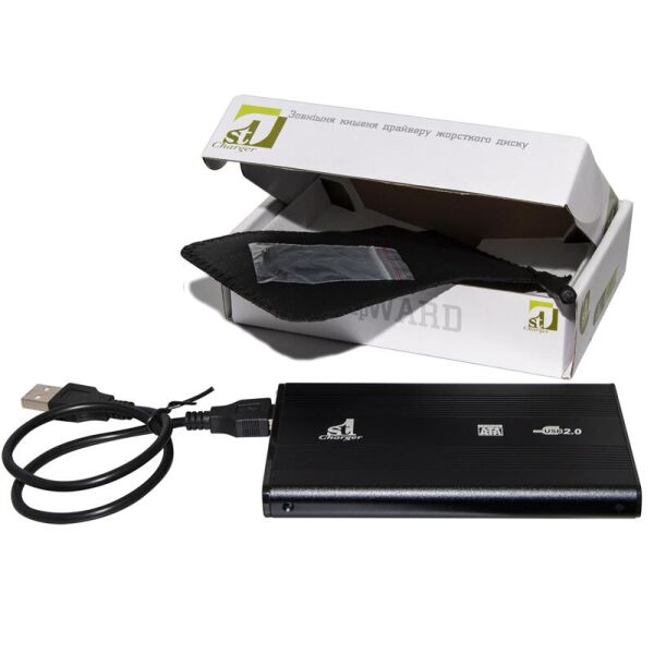 

Внешний карман 1StCharger SATA HDD/SSD 2.5", USB 2.0, Black (HDE1STU2520B)