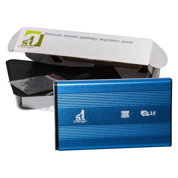 

Внешний карман 1StCharger SATA HDD/SSD 2.5", USB 3.0, Blue (HDE1STU2530BB)