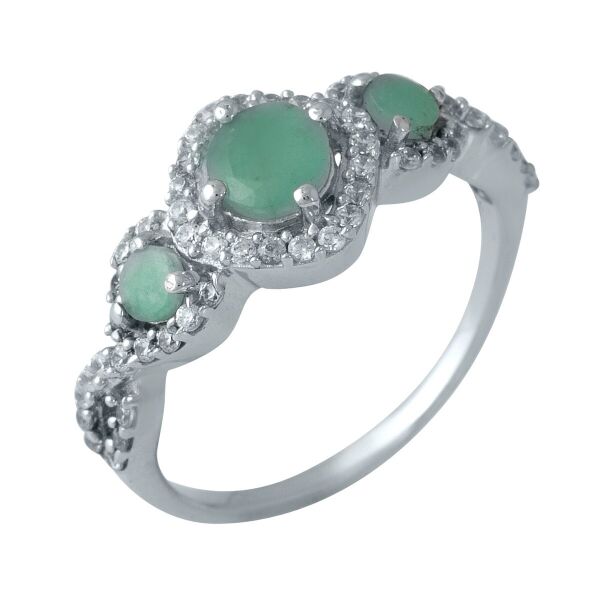 

Серебряное кольцо GS с натуральным изумрудом 1.227ct (1988442) 17 размер