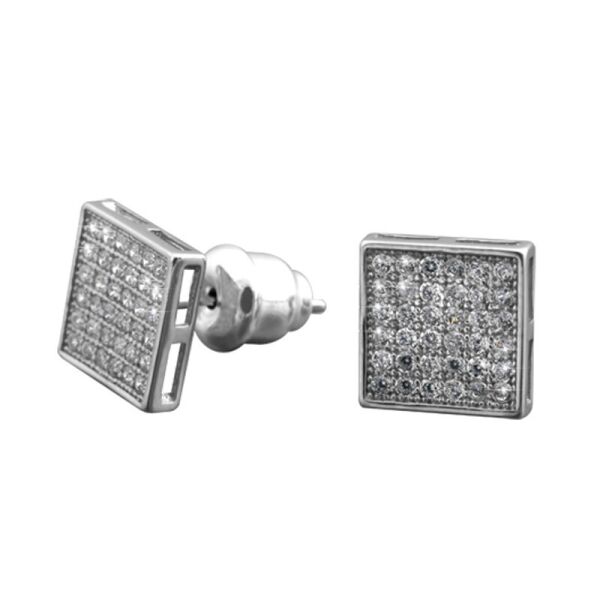 

Серебряные серьги пусеты с камнями