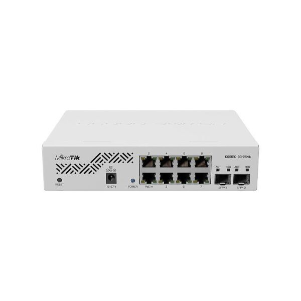 

Коммутатор MikroTik CSS610-8G-2S+IN (8x1G, 2xSFP+, SwOS)