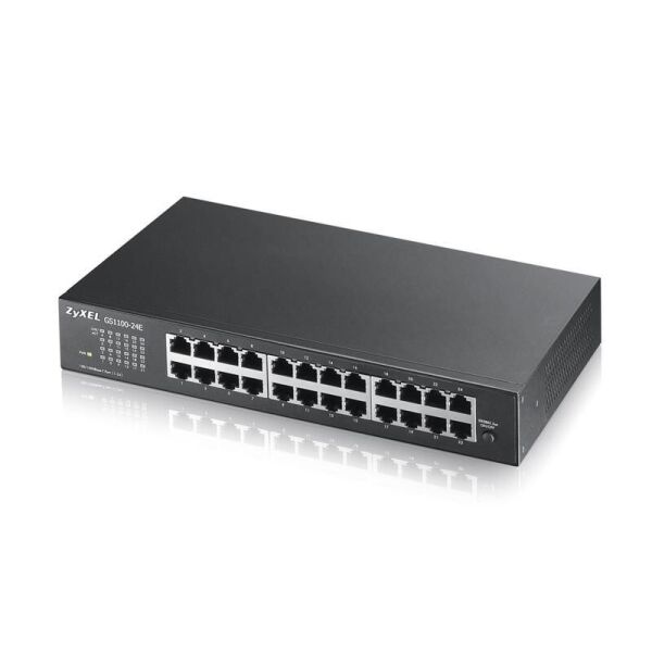 

Коммутатор ZYXEL GS1100-24E (GS1100-24E-EU0103F) (24xGE, настольный, бесшумный)
