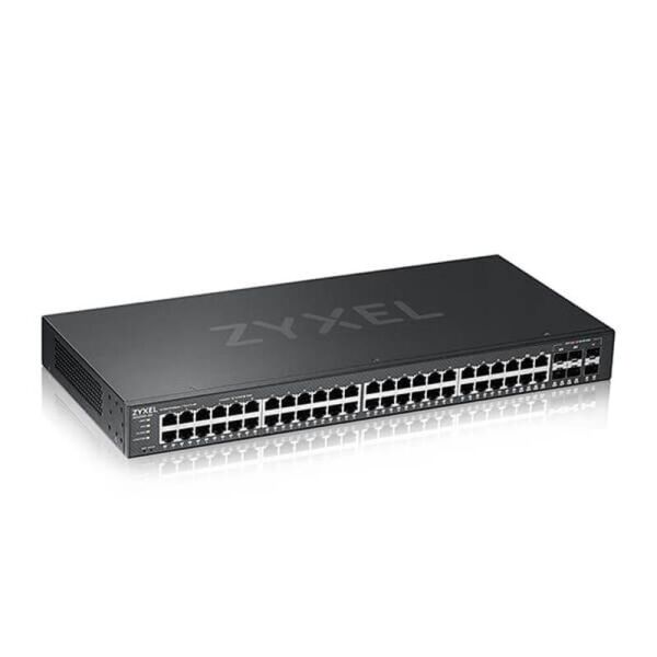 Коммутатор ZYXEL GS2220-50 (GS2220-50-EU0101F) (44xGE, 4xCombo, 2xSFP, CLI, Nebula, rackmount, L2)