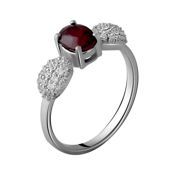 

Серебряное кольцо GS с натуральным рубином 1.865ct (2060154) 17 размер