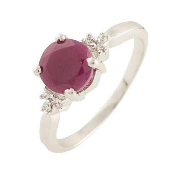 

Серебряное кольцо GS с натуральным рубином 1.886ct (0564272) 17 размер 2.98, 16.5