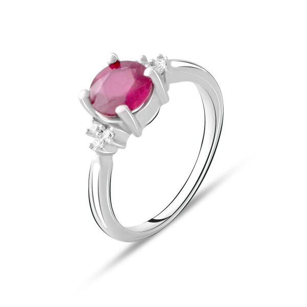 

Серебряное кольцо GS с натуральным рубином 1.886ct (1634517) 17 размер