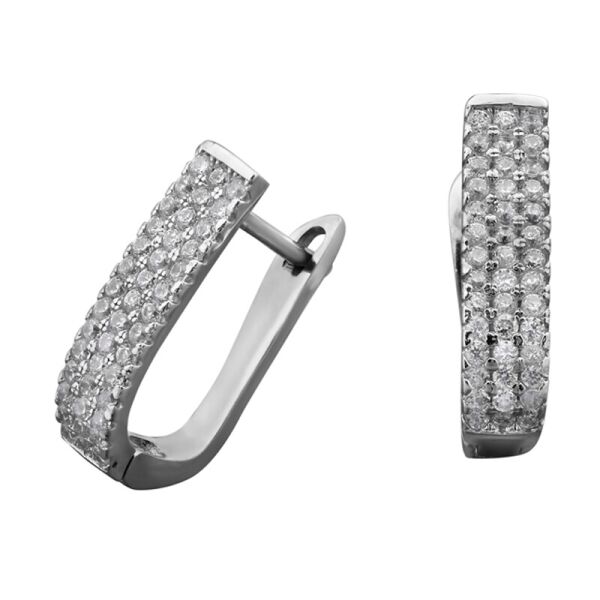 

Серебряные серьги с мелкими камнями