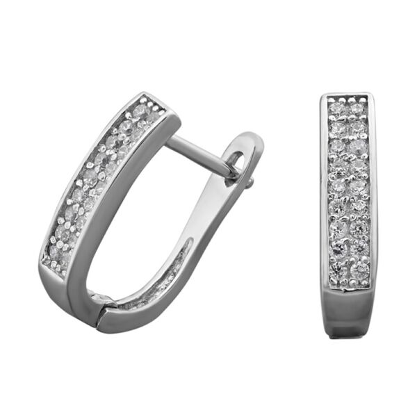 

Серебряные серьги с мелкими камнями