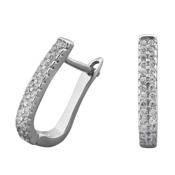 

Серебряные серьги с мелкими камнями