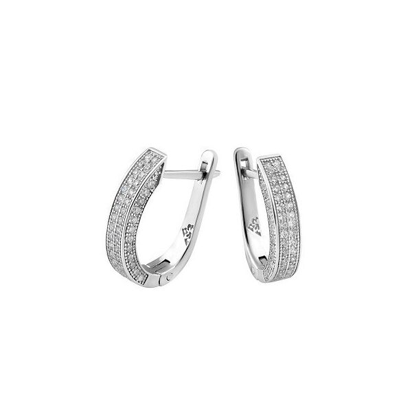 

Серебряные серьги с мелкими камнями